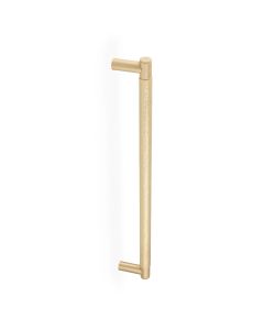 450mm Satin Brass Spitfire Hammered Pull Handle | AW503-450-SB