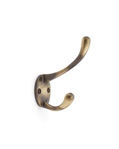 Alexander & Wilks Antique Brass Victorian Hat & Coat Hooks | AW770AB