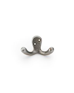 Alexander & Wilks Antique Iron Victorian Double Robe Hook | AW773AI