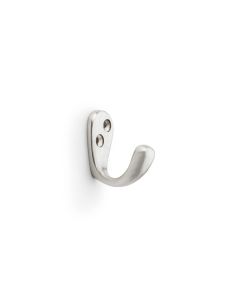 Alexander & Wilks Satin Nickel Victorian Single Robe Hook | AW774SN