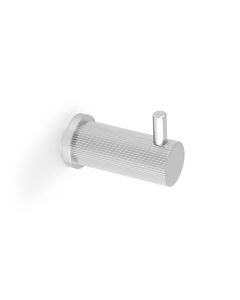 Alexander & Wilks Polished Chrome Brunel Reeded Line Coat Hook | AW776PC