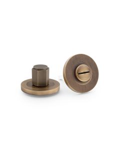 Alexander & Wilks Italian Brass Hexagonal Turn and Release | AW794IB