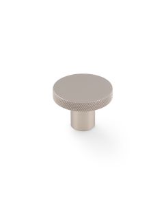 Satin Nickel 38mm Hanover Knurled Circular Cupboard Knob | AW802-38-SN