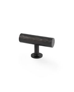 Alexander and Wilks Dark Bronze Leila Hammered T Bar Knob | AW804-55-DBZ