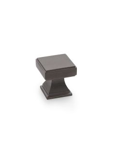 Alexander and Wilks Dark Bronze PVD Jesper Square Cupboard Knob 