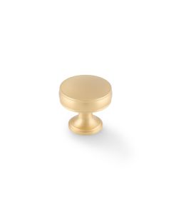 Alexander and Wilks 32mm Satin Brass Lynd Cupboard Knob | AW808-32-SB