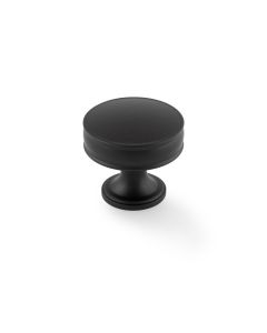 Alexander and Wilks 38mm Black Lynd Cupboard Knob | AW808-38-BL