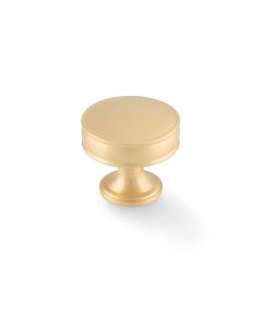 Alexander and Wilks 38mm Satin Brass Lynd Cupboard Knob | AW808-38-SB