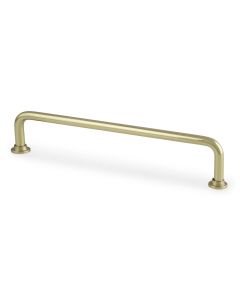 Polished Brass Scandi D Cabinet Handle 160mm c/c AW811-160-PB