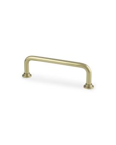 Polished Brass Scandi D Cabinet Handle 96mm c/c AW811-96-PB