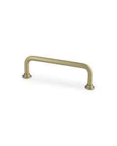 Satin Brass Scandi D Cabinet Handle 96mm c/c AW811-96-SB