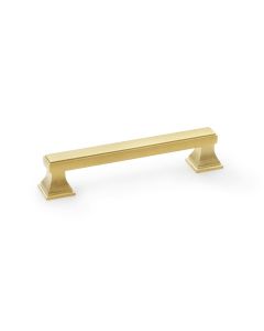 A&W Satin Brass PVD Jesper Square Cupboard Pull Handle c/c 128mm
