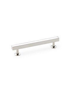 A&W Polished Nickel Square T Bar Cupboard Pull Handle c/c 128mm | AW815-128-PN
