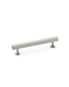 A&W Satin Nickel Square T Bar Cupboard Pull Handle c/c 128mm | AW815-128-SN