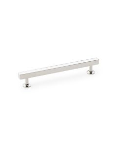 A&W Polished Nickel Square T Bar Cupboard Pull Handle c/c 160mm | AW815-160-PN