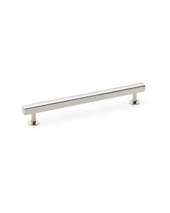 A&W Polished Nickel Square T Bar Cupboard Pull Handle c/c 192mm | AW815-192-PN