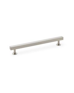 A&W Satin Nickel Square T Bar Cupboard Pull Handle c/c 192mm | AW815-192-SN