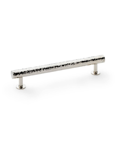 Alexander and Wilks Leila Polished Nickel 160mm Hammered T Bar Pull Handle