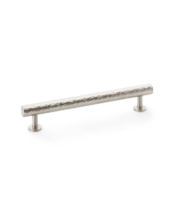 Alexander and Wilks Leila Satin Nickel 160mm Hammered T Bar Pull Handle