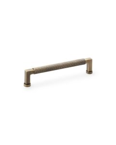 A&W Antique Brass Camille Knurled Cabinet Pull Handle c/c 160mm