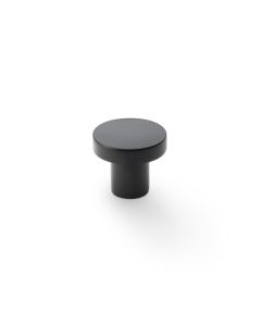 Alexander and Wilks Black 30mm Hanover Plain Cupboard Knob 