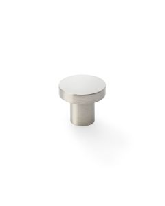 Alexander & Wilks Satin Nickel 30mm Hanover Plain Cupboard Knob