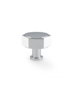Alexander and Wilks Polished Chrome 40mm Hexagonal Cabinet Knob | AW828-40-PC
