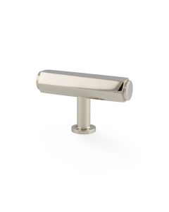 Alexander and Wilks Polished Nickel T Bar Hexagonal Cabinet Knob | AW829-55-PN