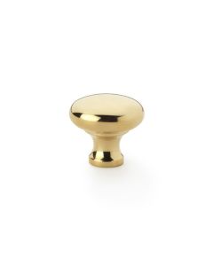 A&W Polished Brass 32mm Wade Round Cupboard Knob | AW836-32-PB