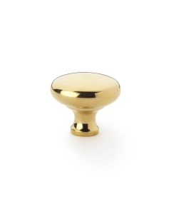 A&W Polished Brass 38mm Wade Round Cupboard Knob | AW836-38-PB