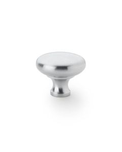 A&W Satin Chrome 38mm Wade Round Cupboard Knob | AW836-38-SC