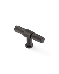 Dark Bronze PVD Kingston Reeded T-Bar Cupboard Knob| AW838R-80-DBZPVD