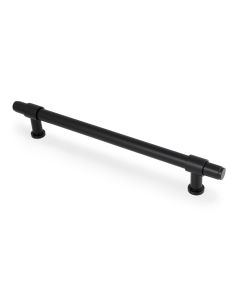 Black 224mm Kingston Plain Pull Handle AW839P-224-BL