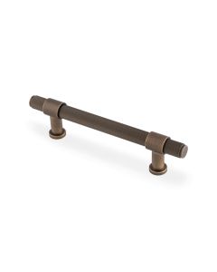 Antique Brass Kingston Reeded Pull Handle-128mm c/c