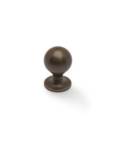 Alexander and Wilks Antique Brass 25mm Caesar Cupboard Knob | AW844-25-AB