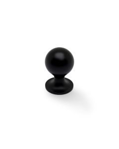 Alexander and Wilks Black 25mm Caesar Cupboard Knob | AW844-25-BL