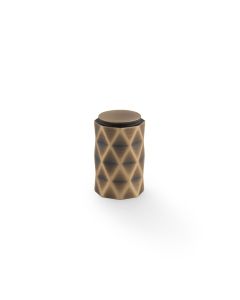 Alexander Wilks Antique Brass Diamond Cut Knob | AW847-30-AB