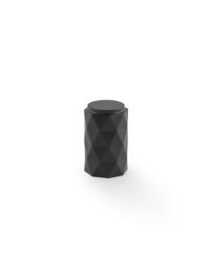Alexander Wilks Matt Black Diamond Cut Knob | AW847-30-BL