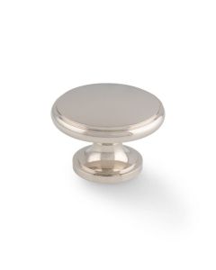 A&W Polished Nickel Cambridge Round Cupboard Knob | AW849-38-PN