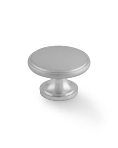 A&W Satin Chrome Cambridge Round Cupboard Knob | AW849-38-SC