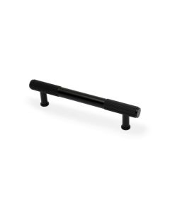 A&W Black Washington Reeded Pull Handle c/c 128mm | AW854R-128-BL