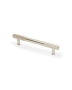 A&W Polished Nickel PVD Washington Reeded Pull Handle c/c 128mm | AW854R-128-PNPVD