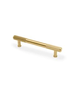 A&W Satin Brass PVD Washington Reeded Pull Handle c/c 128mm | AW854R-128-SBPVD
