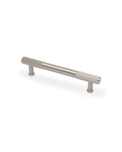 A&W Satin Nickel Washington Reeded Pull Handle c/c 128mm | AW854R-128-SN