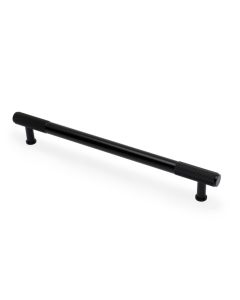 A&W Black Washington Reeded Pull Handle c/c 224mm | AW854R-224-BL