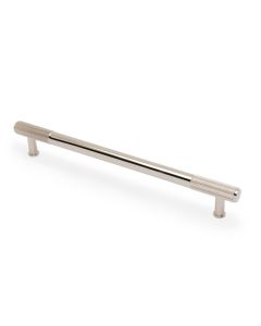 A&W Polished Nickel PVD Washington Reeded Pull Handle c/c 224mm | AW854R-224-PNPVD