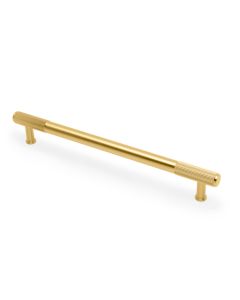 A&W Satin Brass PVD Washington Reeded Pull Handle c/c 224mm | AW854R-224-SBPVD