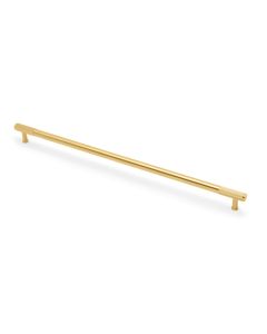 A&W Satin Brass PVD Washington Reeded Pull Handle c/c 224mm | AW854R-448-SBPVD