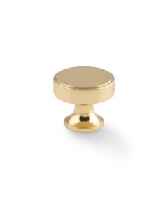 A&W Polished Brass Havana Round Cupboard Knob | AW855-38-PBL