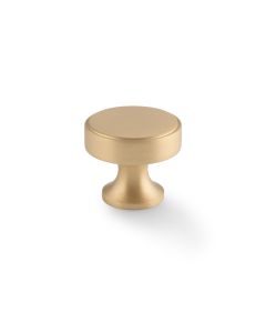 A&W Satin Brass Havana Round Cupboard Knob | AW855-38-SB
